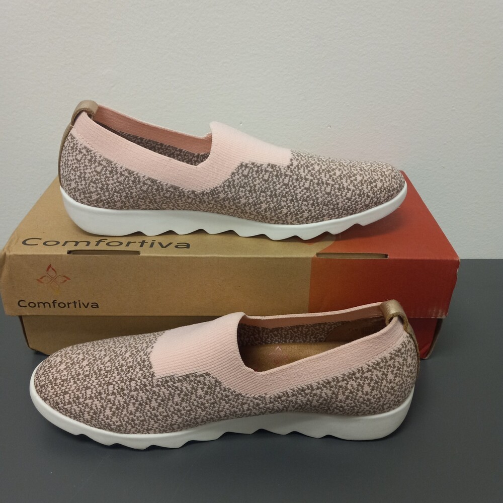 Comfortiva Ginger Washable Rose Pink Slip on Sneakers Womens Sz 7.5